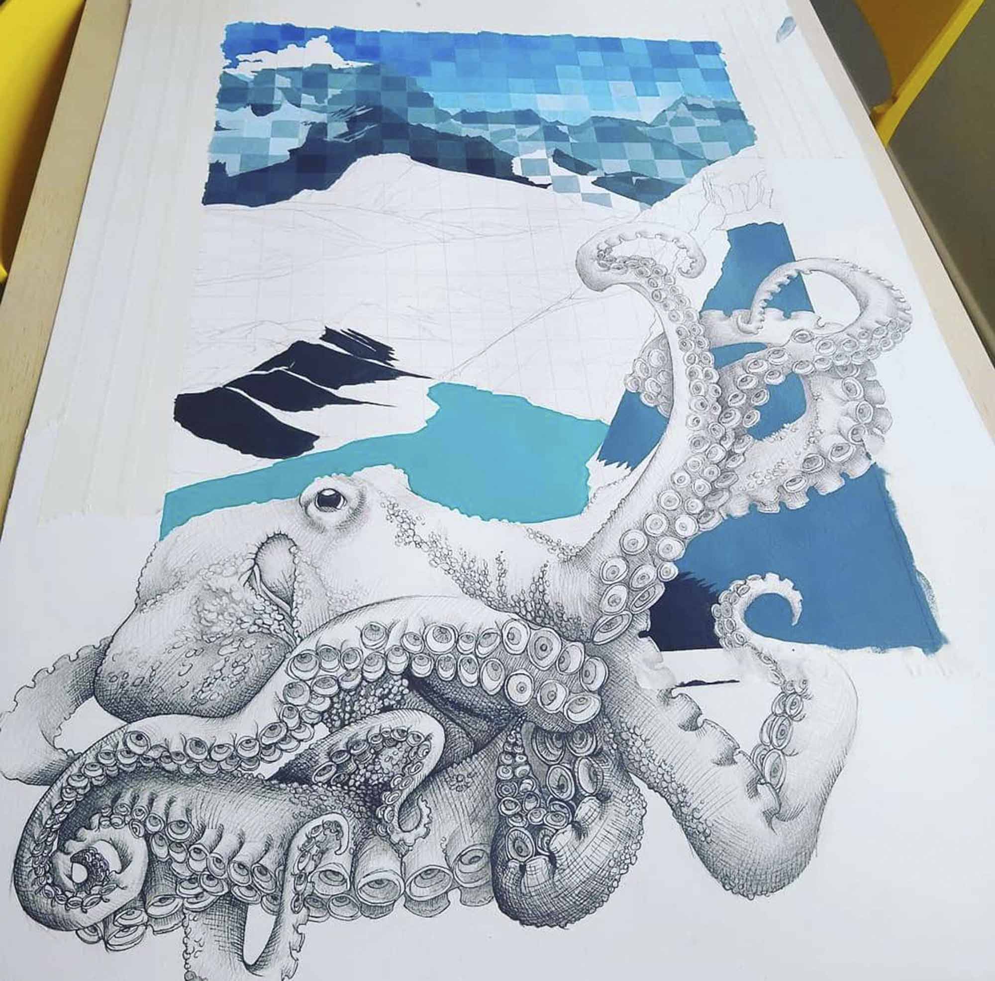 Eva Menezz- Octopus (detalle)